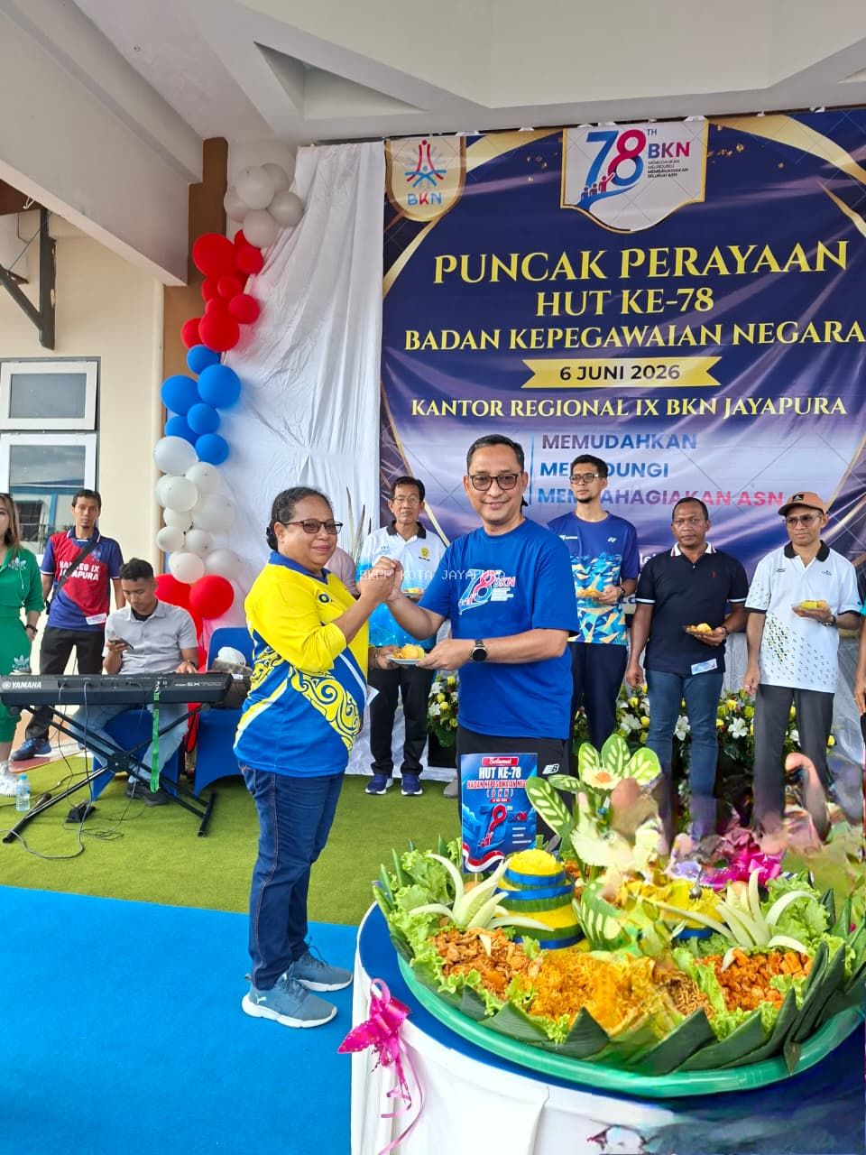 BKPP Kota Jayapura Hadiri Jalan Santai Puncak Perayaan HUT ke-78 BKN di Kanreg IX Jayapura